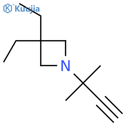3,3-diethyl-1-(2-methylbut-3-yn-2-yl)azetidine structure