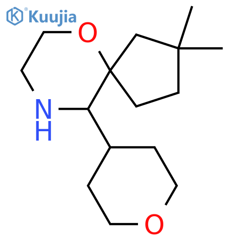2,2-dimethyl-10-(oxan-4-yl)-6-oxa-9-azaspiro4.5decane structure