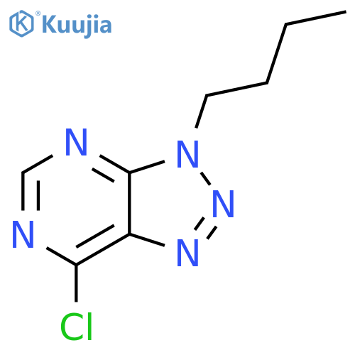 3-butyl-7-chloro-3H-1,2,3triazolo4,5-dpyrimidine structure
