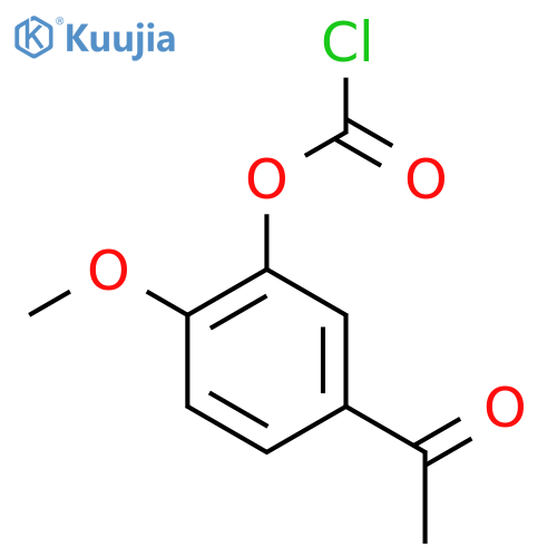 5-acetyl-2-methoxyphenyl chloroformate structure