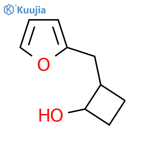 2-(furan-2-yl)methylcyclobutan-1-ol structure