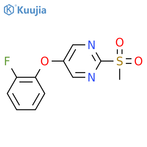5-(2-fluorophenoxy)-2-methanesulfonylpyrimidine structure