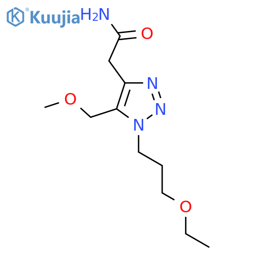 2-1-(3-ethoxypropyl)-5-(methoxymethyl)-1H-1,2,3-triazol-4-ylacetamide structure