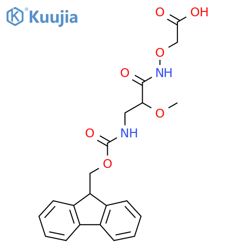 2-{3-({(9H-fluoren-9-yl)methoxycarbonyl}amino)-2-methoxypropanamidooxy}acetic acid structure