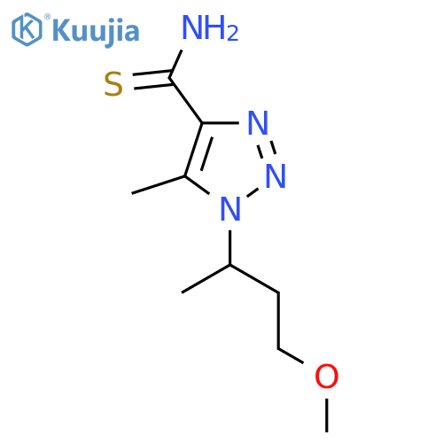 1-(4-methoxybutan-2-yl)-5-methyl-1H-1,2,3-triazole-4-carbothioamide structure