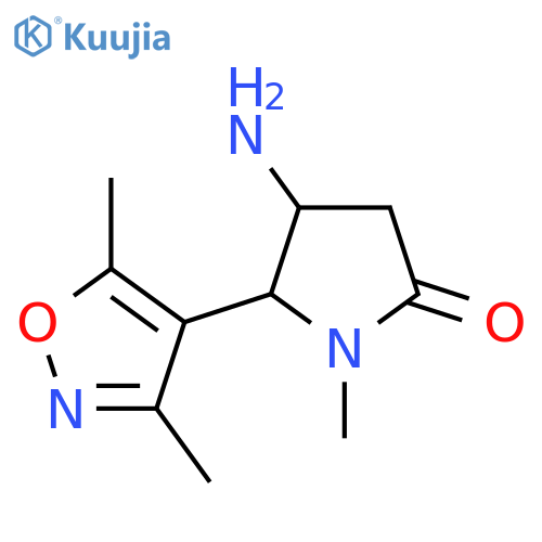 4-amino-5-(dimethyl-1,2-oxazol-4-yl)-1-methylpyrrolidin-2-one structure