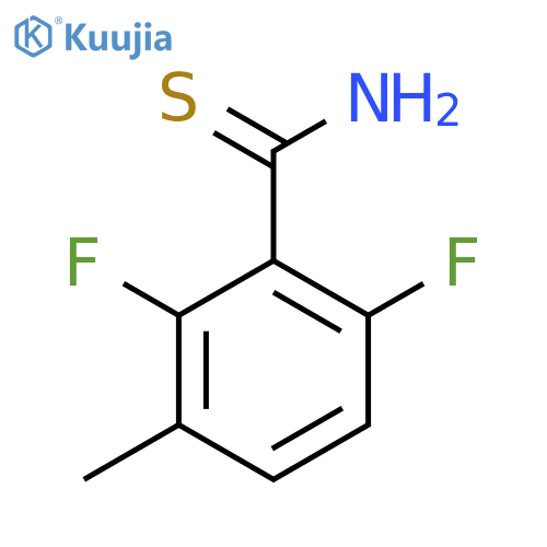 2,6-difluoro-3-methylbenzene-1-carbothioamide structure