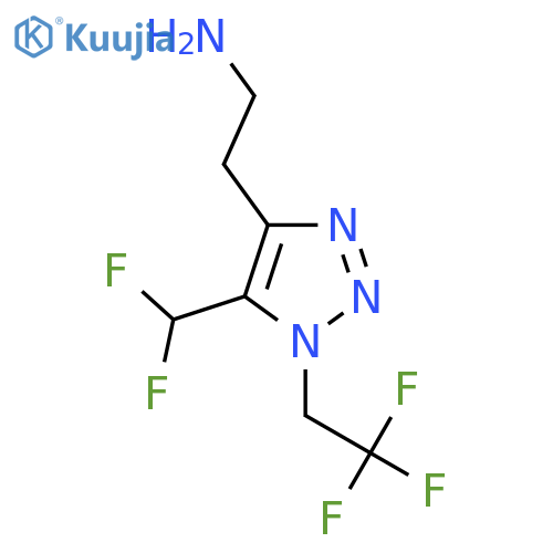 2-5-(difluoromethyl)-1-(2,2,2-trifluoroethyl)-1H-1,2,3-triazol-4-ylethan-1-amine structure