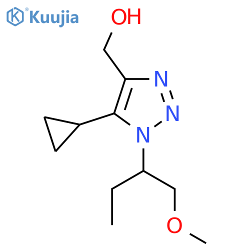 5-cyclopropyl-1-(1-methoxybutan-2-yl)-1H-1,2,3-triazol-4-ylmethanol structure