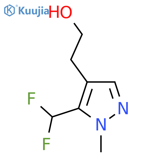 2-5-(difluoromethyl)-1-methyl-1H-pyrazol-4-ylethan-1-ol structure