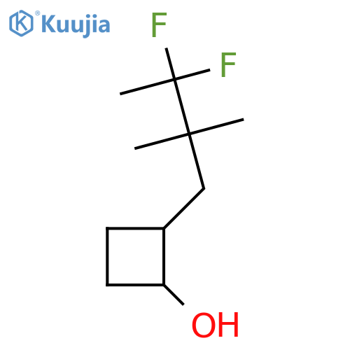 2-(3,3-Difluoro-2,2-dimethylbutyl)cyclobutan-1-ol structure