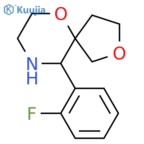 10-(2-fluorophenyl)-2,6-dioxa-9-azaspiro4.5decane structure