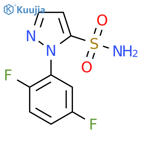 1-(2,5-difluorophenyl)-1H-pyrazole-5-sulfonamide structure