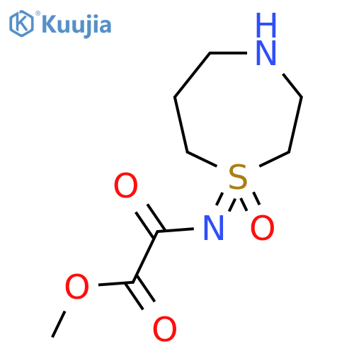methyl (1-oxo-1,4-thiazepan-1-ylidene)carbamoylformate structure