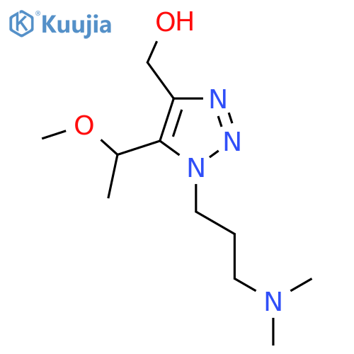 {1-3-(dimethylamino)propyl-5-(1-methoxyethyl)-1H-1,2,3-triazol-4-yl}methanol structure