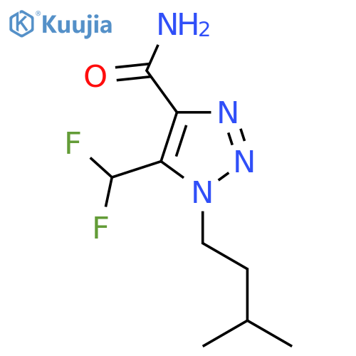 5-(difluoromethyl)-1-(3-methylbutyl)-1H-1,2,3-triazole-4-carboxamide structure