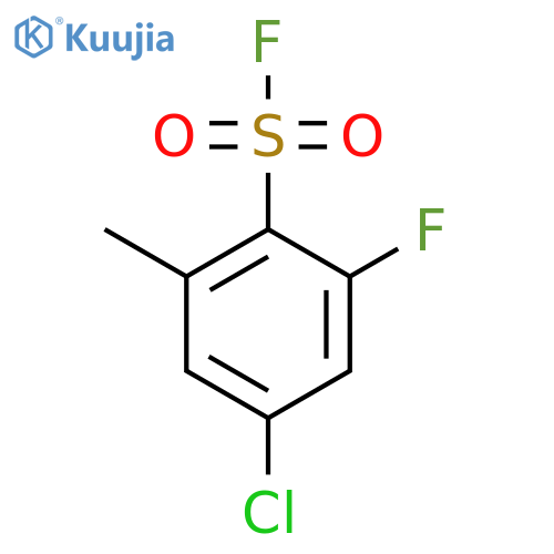 4-chloro-2-fluoro-6-methylbenzene-1-sulfonyl fluoride structure