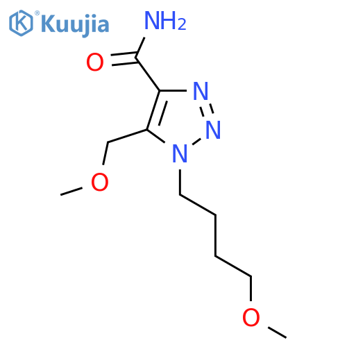 1-(4-methoxybutyl)-5-(methoxymethyl)-1H-1,2,3-triazole-4-carboxamide structure