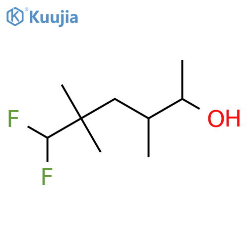 6,6-difluoro-3,5,5-trimethylhexan-2-ol structure