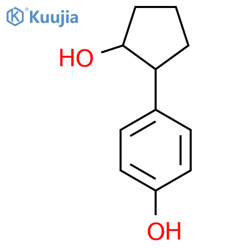 4-(2-hydroxycyclopentyl)phenol structure
