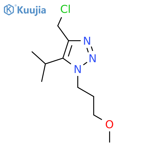 4-(chloromethyl)-1-(3-methoxypropyl)-5-(propan-2-yl)-1H-1,2,3-triazole structure
