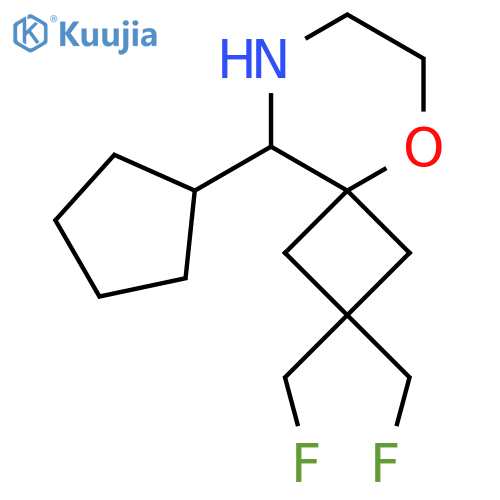 9-cyclopentyl-2,2-bis(fluoromethyl)-5-oxa-8-azaspiro3.5nonane structure