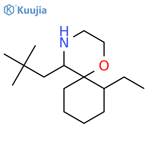 5-(2,2-dimethylpropyl)-7-ethyl-1-oxa-4-azaspiro5.5undecane structure