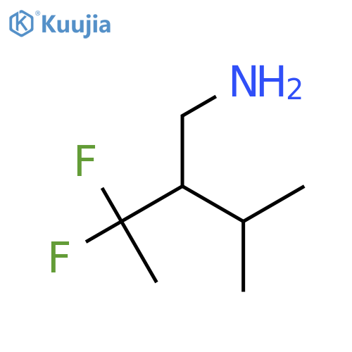 3-(aminomethyl)-2,2-difluoro-4-methylpentane structure