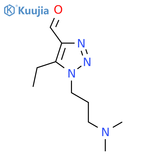 1-3-(dimethylamino)propyl-5-ethyl-1H-1,2,3-triazole-4-carbaldehyde structure