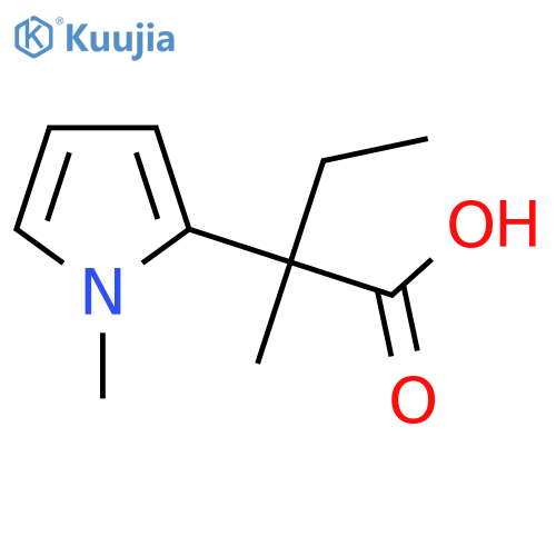 2-methyl-2-(1-methyl-1H-pyrrol-2-yl)butanoic acid structure