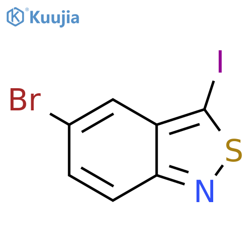 5-Bromo-3-iodo-2,1-benzothiazole structure