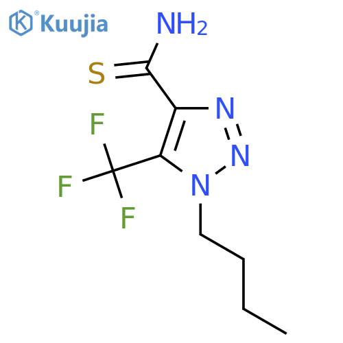 1-butyl-5-(trifluoromethyl)-1H-1,2,3-triazole-4-carbothioamide structure
