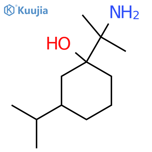 1-(2-aminopropan-2-yl)-3-(propan-2-yl)cyclohexan-1-ol structure