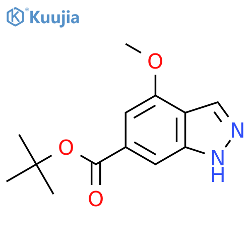 tert-butyl 4-methoxy-1H-indazole-6-carboxylate structure