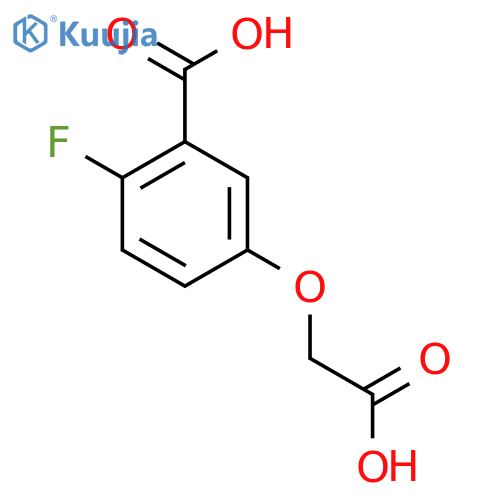 5-(carboxymethoxy)-2-fluorobenzoic acid structure