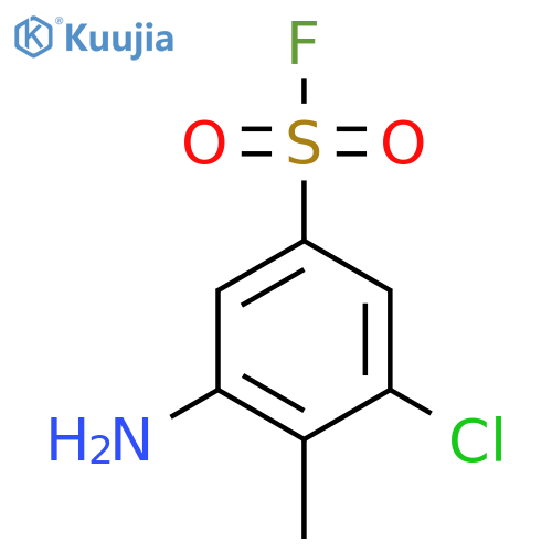 3-amino-5-chloro-4-methylbenzene-1-sulfonyl fluoride structure