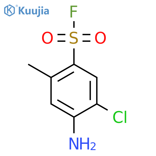 4-amino-5-chloro-2-methylbenzene-1-sulfonyl fluoride structure