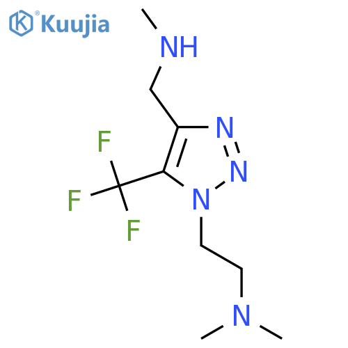 dimethyl(2-{4-(methylamino)methyl-5-(trifluoromethyl)-1H-1,2,3-triazol-1-yl}ethyl)amine structure