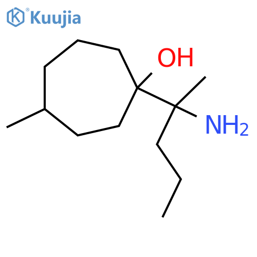 1-(2-Aminopentan-2-yl)-4-methylcycloheptan-1-ol structure
