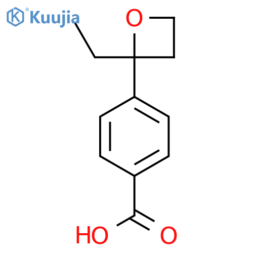 4-(2-ethyloxetan-2-yl)benzoic acid structure