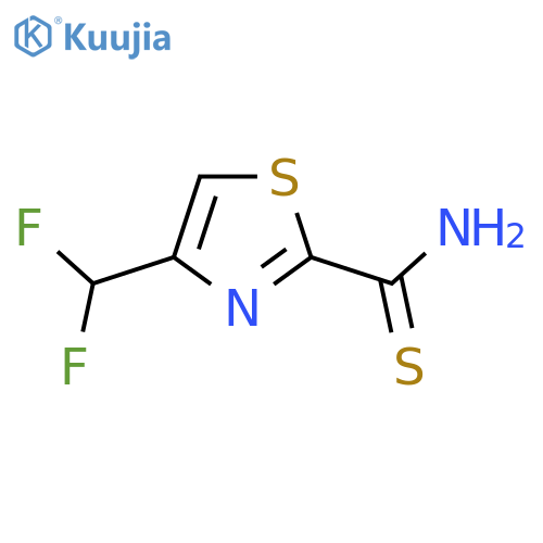 4-(difluoromethyl)-1,3-thiazole-2-carbothioamide structure