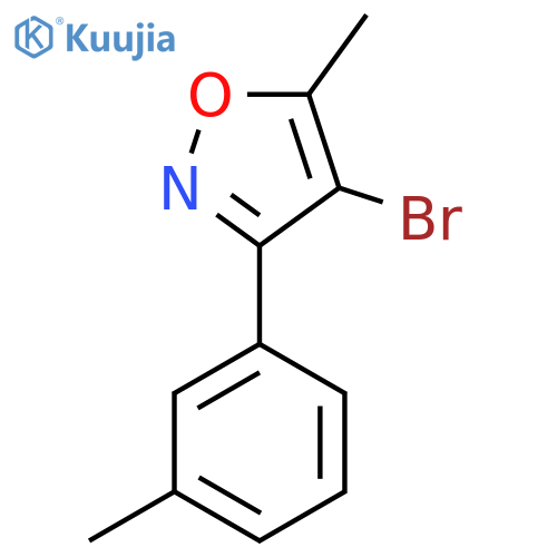 4-Bromo-5-methyl-3-(3-methylphenyl)-1,2-oxazole structure