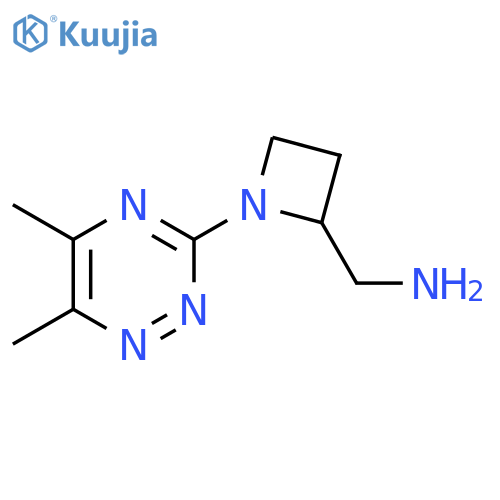 1-(dimethyl-1,2,4-triazin-3-yl)azetidin-2-ylmethanamine structure