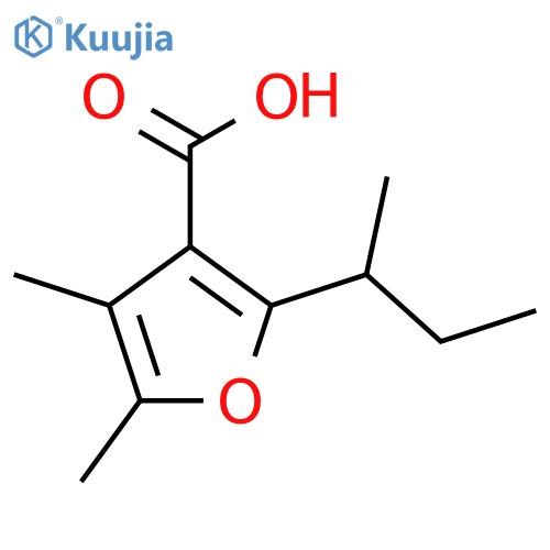 2-(butan-2-yl)-4,5-dimethylfuran-3-carboxylic acid structure