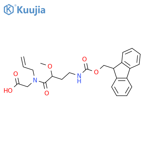 2-4-({(9H-fluoren-9-yl)methoxycarbonyl}amino)-2-methoxy-N-(prop-2-en-1-yl)butanamidoacetic acid structure
