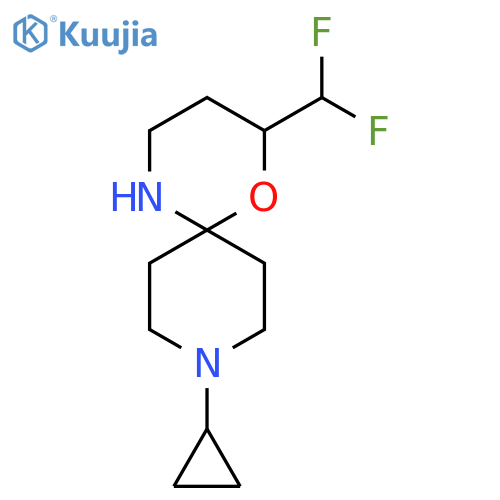 9-cyclopropyl-2-(difluoromethyl)-1-oxa-5,9-diazaspiro5.5undecane structure