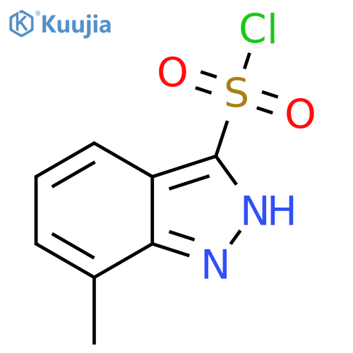 7-methyl-1H-indazole-3-sulfonyl chloride structure