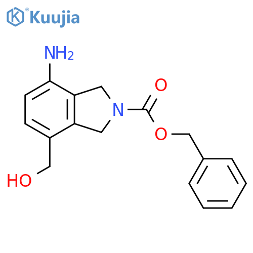 benzyl 4-amino-7-(hydroxymethyl)-2,3-dihydro-1H-isoindole-2-carboxylate structure