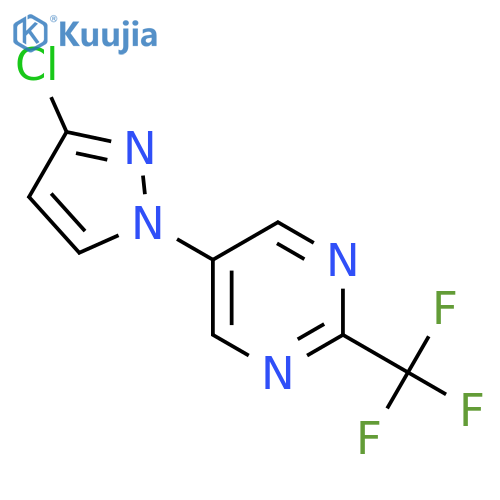 5-(3-chloro-1H-pyrazol-1-yl)-2-(trifluoromethyl)pyrimidine structure