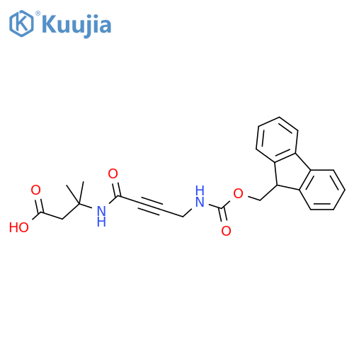 3-4-({(9H-fluoren-9-yl)methoxycarbonyl}amino)but-2-ynamido-3-methylbutanoic acid structure
